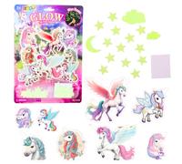 Adesivi fluorescenti da parete - unicorni e stelline