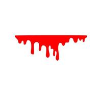 Adesivi for auto con gocce di sangue rosso, tema auto, stile decorativo, adesivi for fari auto, paraurti impermeabile(Red,14X5CM)