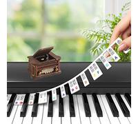 Adesivi For La Tastiera Del Pianoforte, Guida Alle Note Del Pianoforte For I Principianti Dimensioni Complete 88 Tasti Riutilizzabile Viene Fornito Con Un Ornamento Pianoforte (Color : Noir)