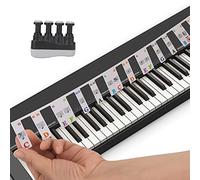 Adesivi For La Tastiera Del Pianoforte, In Silicone A Grandezza Naturale A 88 Tasti Guida Alle Note Del Pianoforte Guida Alla Tastiera For Principianti Con La Punta Delle (Color : Noir)