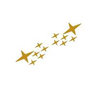 Adesivi for minigonne laterali auto, strisce for carrozzeria, decalcomanie, accessori protettivi compatibili con Impreza WRX GDB GVB 2018 2009 2014 2002 2015(Gold)