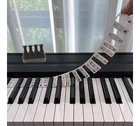 Adesivi For Pianoforte, Adesivi In Silicone For La Tastiera Del Pianoforte Etichette Rimovibili For Le Note Del Pianoforte For I Principianti Con La Punta Delle (Color : Multi-colored_61keys)