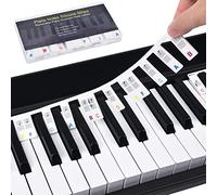 Adesivi For Tastiera Di Pianoforte, Dimensioni Complete 88 Tasti Doppio Bastone Display Piano Stickers For Principianti Con Un Kit Di Strumenti Di Sintonizzazione (Color : Multi-colored)