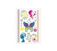 Adesivi for tatuaggi con stampa a lamina fluorescente, adesivi for tatuaggi sul braccio impermeabili(DKCS-017)