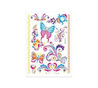 Adesivi for tatuaggi fluorescenti, adesivi for tatuaggi impermeabili, adesivi temporanei, decorazioni for feste(QMYG-013)