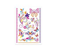 Adesivi for tatuaggi fluorescenti, adesivi for tatuaggi impermeabili, adesivi temporanei, decorazioni for feste(QMYG-011)