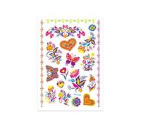 Adesivi for tatuaggi fluorescenti, adesivi for tatuaggi impermeabili, adesivi temporanei, decorazioni for feste(QMYG-008)
