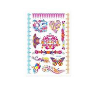 Adesivi for tatuaggi fluorescenti, adesivi for tatuaggi impermeabili, adesivi temporanei, decorazioni for feste(QMYG-006)