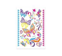 Adesivi for tatuaggi fluorescenti, adesivi for tatuaggi impermeabili, adesivi temporanei, decorazioni for feste(QMYG-012)