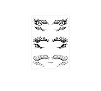 Adesivi for tatuaggi for viso e occhi, trucco for il viso da festa, adesivi for tatuaggi impermeabili(YY-004)