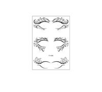Adesivi for tatuaggi for viso e occhi, trucco for il viso da festa, adesivi for tatuaggi impermeabili(YY-008)