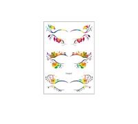 Adesivi for tatuaggi for viso e occhi, trucco for il viso da festa, adesivi for tatuaggi impermeabili(YY-017)