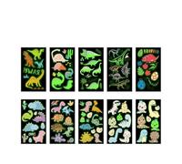 Adesivi for tatuaggi luminosi con motivo di dinosauro dei cartoni animati, adesivi for tatuaggi temporanei