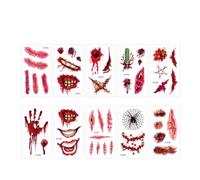 Adesivi for tatuaggi temporanei, adesivi for tatuaggi divertenti, decorazioni for feste e feste danzanti(4)