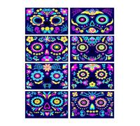 Adesivi for tatuaggi temporanei, adesivi for tatuaggi divertenti, decorazioni for feste e feste danzanti(13)