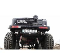 ADESIVI FUORISTRADA PORTELLONE COMPATIBILE PER SUZUKI SAMURAI SANTANA 4X4 (NERO LUCIDO)