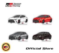 Adesivi fustellati TOYOTA GAZOO Racing GR COROLLA (2) Bianco TGRC-a163-01