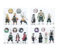 Adesivi Gadget Demon Slayer Set Ufficiale di 22 Adesivi Rimovibili & Impermeabili per Personalizzare la Tecnologia