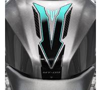Adesivi Gel 3d moto Paraserbatoio Serbatoio compatibili Yamaha MT 09 2024 Cyan
