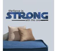 Adesivi Giganti Star Wars La Forza Ã¨ con questo Qui