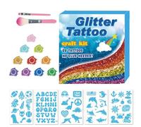 Adesivi glitter per il corpo, adesivi glitter per il corpo,Adesivi per per il trucco | Kit adesivi viso in polvere glitterata per bambini, decalcomanie per il corpo trucco carnevale, adesivi
