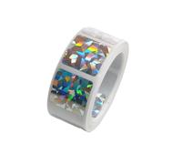 Adesivi gratta e vinci 2 rotoli Adesivi gratta e vinci 25 mm Quadrato Diamante Laser Colore Metallico Ologramma Gioco Adesivo Partecipazione di nozze for Fai da te