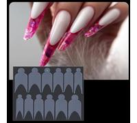 Adesivi guida per il disegno con consigli francesi adesivi per smalto gel manicure strumenti stencil