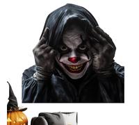 Adesivi Halloween 2D Realistici Volto Spaventoso Che Sbircia | Trasforma vetri e specchi con design inquietante da brivido per atmosfera festa in casa o negozio B
