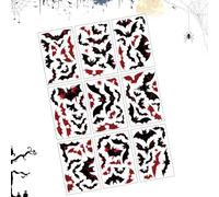 Adesivi Halloween Decalcomanie Statiche Decorative da Specchio con Macchia | Decalcomanie Per Finestre Halloween Per Dormitorio Scuola Ristorante Negozio Sala Feste Casa Paret
