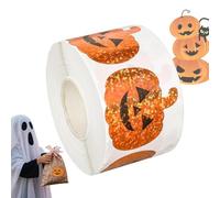 Adesivi Halloween per Bambini,Adesivi per Decorare Zucche - 500 Pezzi Materiali Creativi Decalcomanie per Attività Festive Ragazzi Bambini Giochi in utunno Intaglio Pittura