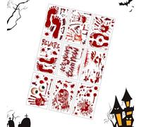 Adesivi Halloween Per Finestre Decalcomanie Statiche Decorative da Specchio