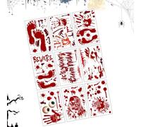 Adesivi Halloween Per Finestre Decalcomanie Statiche Decorative da Specchio