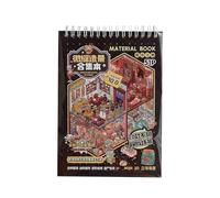 Adesivi horror - Libro di scene adesive 3D, adesivi riutilizzabili Stickerr therapyy Store | Adesivi in miniatura per adulti sollievo stress pass the time compleanno