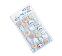 Adesivi in feltro morbido per disegni di animali rialzati per decorare custodie per telefono notebook e cuffie, adorabile piccolo adesivo per album di ritagli