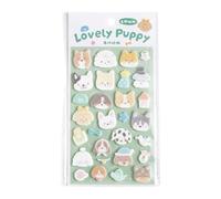 Adesivi in feltro morbido per disegni di animali rialzati per decorare custodie per telefono notebook e cuffie, adorabile piccolo adesivo per album di ritagli