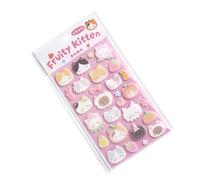 Adesivi in feltro morbido per disegni di animali rialzati per decorare custodie per telefono notebook e cuffie, adorabile piccolo adesivo per album di ritagli