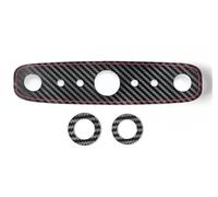 Adesivi In fibra Di Carbonio Per Tesla Per Model 3 Per Highland 2023-2024 Strisce Decorative Per Pannello Luci Lettura Accessori Per Interni Auto Copertura(Red)