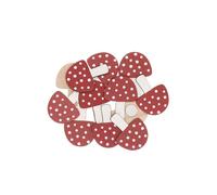 Adesivi in legno - RICO DESIGN - Funghi rossi e bianchi - 12 pezzi - Misto - Decorazione creativa