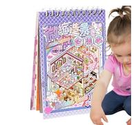 Adesivi in miniatura - Adesivi 3D Housse | Scene Therrapy per bambini | Scene in miniatura simulato cabina adatto per scrapbooking, diario, decorazione, educativo, creativo, gioco, progetti