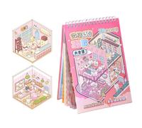 Adesivi in miniatura per il libero creativo | Adesivi 3D per la scena del fumetto per la casa | Forniture per Scrapbooking Journaling per quaderni e planner giornalieri