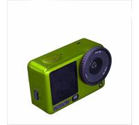 Adesivi in PVC per DJI Osmo Action 6, pellicola protettiva, antigraffio, rimovibile, per DJI Osmo Action 6 Action Camera Wrap (verde fluorescente)