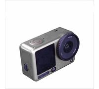 Adesivi in PVC per DJI Osmo Action 6, pellicola protettiva, antigraffio, rimovibile, per DJI Osmo Action Camera Wrap (argento fluorescente)