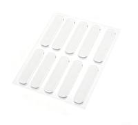 Adesivi in silicone anti collisione per la casa, invisibili protezioni angolari e strisce paraurti per porte, mobili, pareti, trasparenti, autoadesivi, fermaporta, 10 pezzi (150 x 15 x 2 mm)