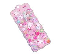 Adesivi in spugna, adesivi a bolle 3D per bambini, adesivi 3D a forma di animale, bolle 3D per ragazze e morbido orso