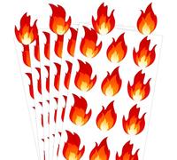 Adesivi in vinile a forma di fuoco da 2,5 cm, adesivi a fiamma rossa, etichette con fiamma calda o adolescenti adulti scrapbooking arte forniture artigianali 240 pezzi