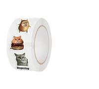 Adesivi in vinile impermeabile per bambini, supporto a pece facile, 500 pezzi, graziose decalcomanie per gatti, adesivi per gatti, presenta vibranti ad alta risoluzione, ideali per bottiglie d'acqua