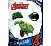 Adesivi in vinile Marvel Incredible Hulk Fist - Set di 3 adesivi per esterni per auto, laptop, computer, borraccia - Adesivi Marvel per bambini e