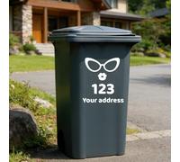 Adesivi In Vinile Personalizzati Per Bidoni Della Spazzatura Da Esterno, Numeri Civici E Decalcomanie Con Il Nome Della Via Per Bidoni Della Spazzatura, Cassette Postali E(A,20 * 25cm)