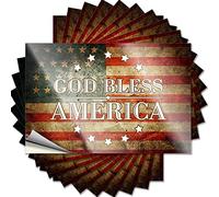 Adesivi inappropriati che Dio benedica l'America, adesivi divertenti per auto, 10 pezzi (8 x 12 cm)