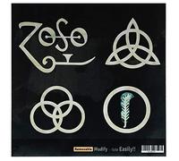 Adesivi intarsio per chitarre e basso - 4 simboli Led Zeppelin IV "ZOSO"